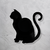 Luminária Led Arte no LP - Gato de Lado na internet