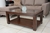 Mesa ratona de vidrio y madera modelo Iara - comprar online