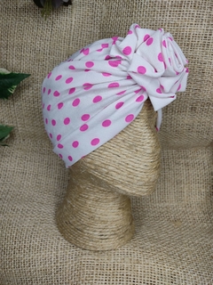 Turbante Gorro Flor Puntos 1