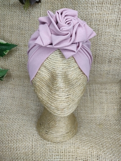 Turbante Gorro Flor Morado 2 - comprar online