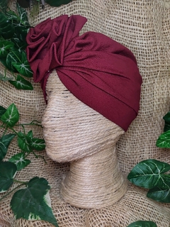 Turbante gorro vino - comprar online