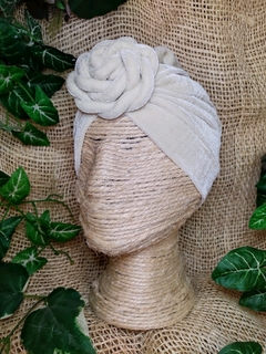 Turbante Terciopelo beige