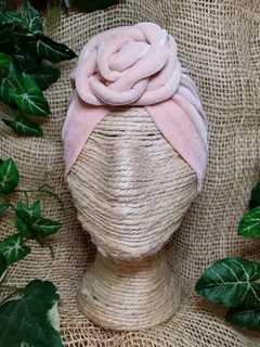 Turbante Terciopelo rosa
