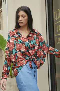 Camisa Pamplona Flores - comprar online