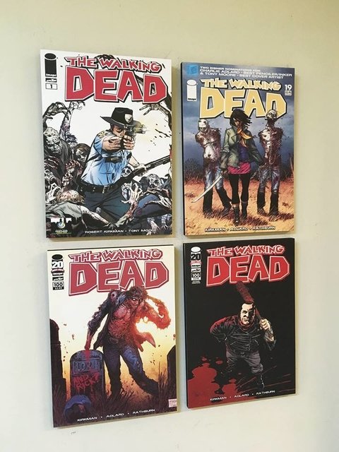 Combo 4 cuadros The Walking Dead Comic - comprar online