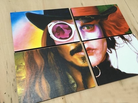 Combo 4 cuadros Johnny Depp - comprar online