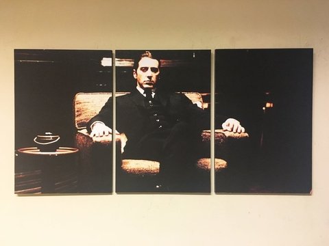 Cuadros - Tríptico El Padrino Michael Corleone