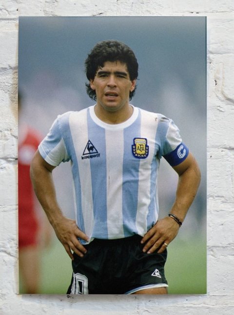 Cuadro F136 - Maradona vs Bélgica 1986 - comprar online