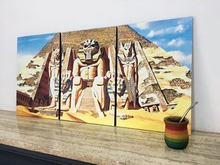 Cuadros - Tríptico Iron Maiden Powerslave pirámides en internet