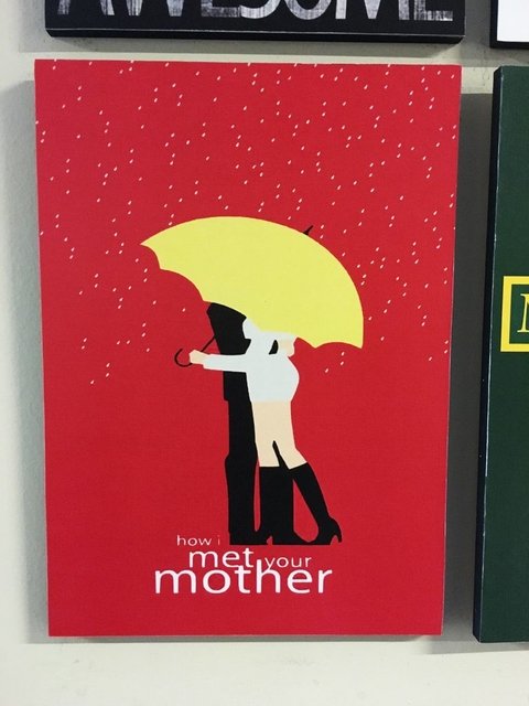 Combo 4 cuadros How I Met Your Mother (cada uno 20x28 cm)