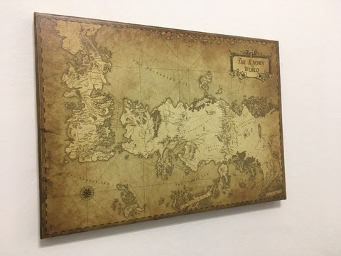 Cuadro Gigante Mapa Game of Thrones B - comprar online