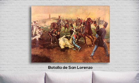 Cuadro Batalla de San Lorenzo - comprar online