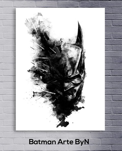 Cuadro Batman Arte ByN - comprar online