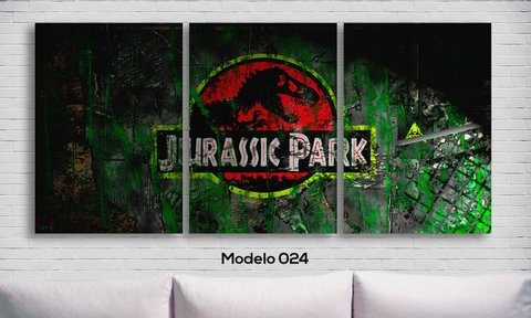 Cuadros - Tr¡ptico Jurassic Park 024 - comprar online