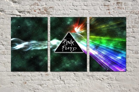 Cuadros - Triptico Pink Floyd Dark Side of the Moon 03