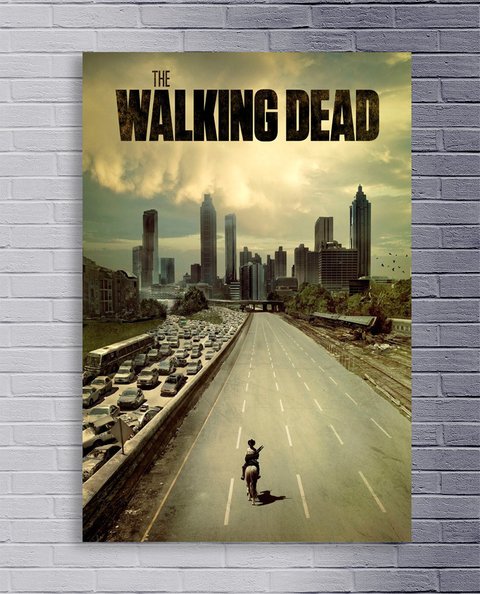 Cuadro The Walking Dead Rick en Atlanta (Con Logo) - comprar online
