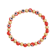 Pulsera ojo rojo acero