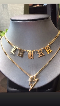 NOMBRE GOTICA 5 LETRAS CADENA GRUESA - buy online