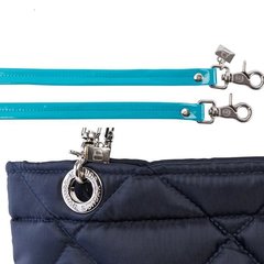 BOLSA SUNDAR ROMBOS ZIPPER AZUL MARINO
