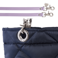 BOLSA SUNDAR ROMBOS ZIPPER AZUL MARINO en internet