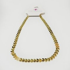 CHOKER DORADO HOJAS - comprar en línea