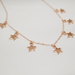 collar choker 7 estrellas rosado