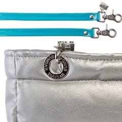 BOLSA SUNDAR BASICA ZIPPER PLATEADA