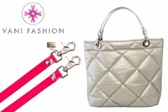 BOLSA SUNDAR ROMBOS ZIPPER DORADA - Vani Fashion