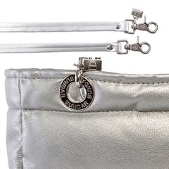 BOLSA SUNDAR BASICA ZIPPER PLATEADA - Vani Fashion