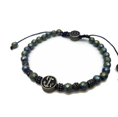 PULSERA VERDE CABALLERO ACERO