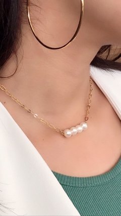 COLLAR CHOKER PERLA - Vani Fashion