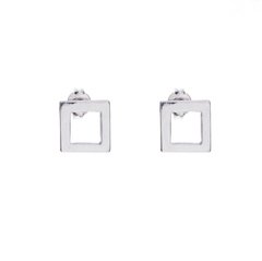 ARETES CUADRO PLATEADO - buy online