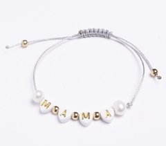 PULSERA MAMA HILO GRIS PERLITA - buy online