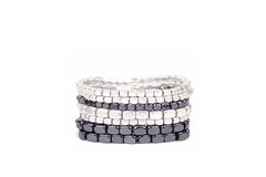 PULSERA SEMANARIO PLATA NEGRA