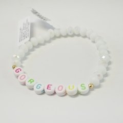 PULSERA CRISTAL BLANCA NOMBRES - comprar en línea