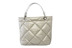BOLSA SUNDAR ROMBOS ZIPPER DORADA