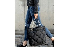 BOLSA SUNDAR ROMBOS ZIPPER NEGRA - Vani Fashion
