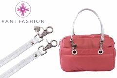 BOLSA SUNDAR CROSS BODY CHICA MARSALA CON ASAS CORTAS plata