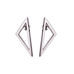 ARETES TRIANGULO RODIO - comprar en línea
