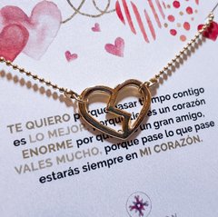 CADENA DIJE CORAZON MITAD on internet