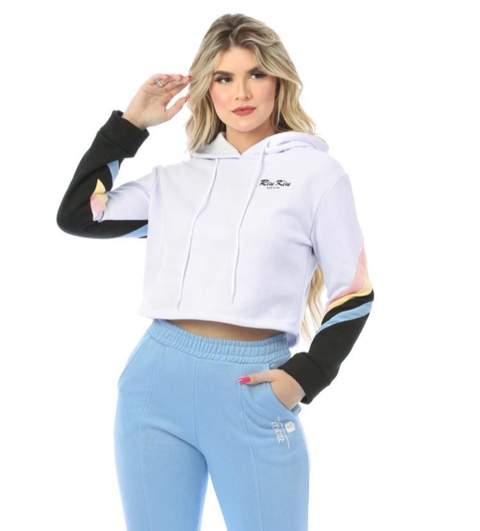 ellesse cropped moletom com capuz