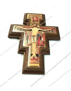 cruz san damian alcasatu crucifijo religion souvenir souvenir madera cristo
