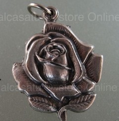 10 Rosas santa teresa lisieux medalla dije 3,5 cm souvenir - alcasatu 