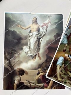 15 Laminas Via Crucis Resurreccion 30x40cm Cristo Vicentini (made Italy) - tienda online