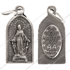 medalla virgen milagrosa italiana alcasatu capilla plateada