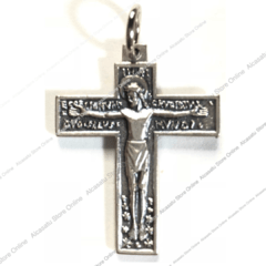 cruz crucifijo salvador jesus alcasatu Italia medalla religión