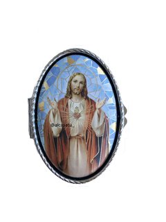sagrado corazón de jesus porta rosario alcasatu Fars religión