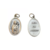 25 Medalla Santa Teresa del Niño de Jesus Teresita de 22 mm Plateada Ovalada