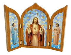 Cuadro Sagrado Corazon De Jesus Angeles Souvenir Fars Italy