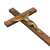Cruz Madera Con Cuerpo De Cristo En Metal Y Base (Itay)